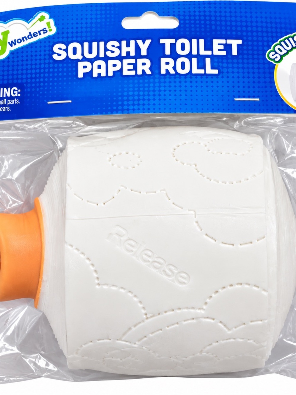 Squishy Toilet Paper Roll Toy - White